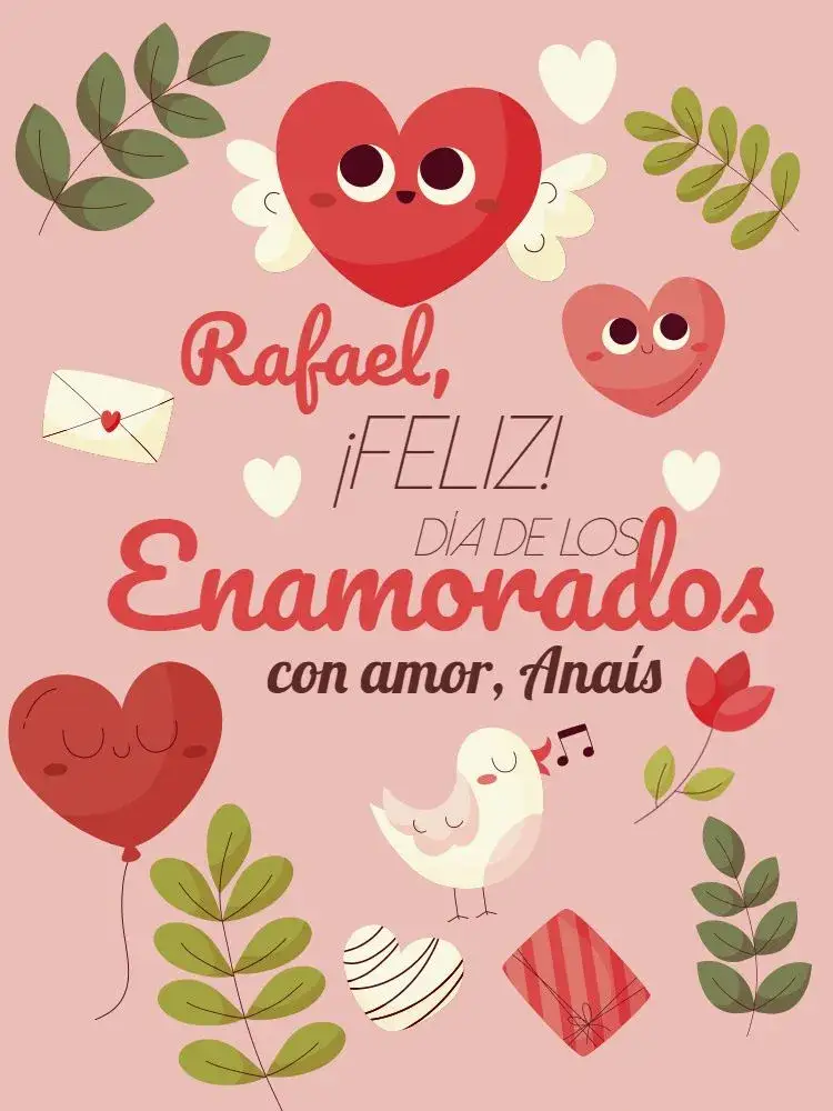 Invitación Tarjeta Día De Los Enamorados Claro – tema Tarjeta floral, romántico, delicado, lúdico, rosa claro, moderno