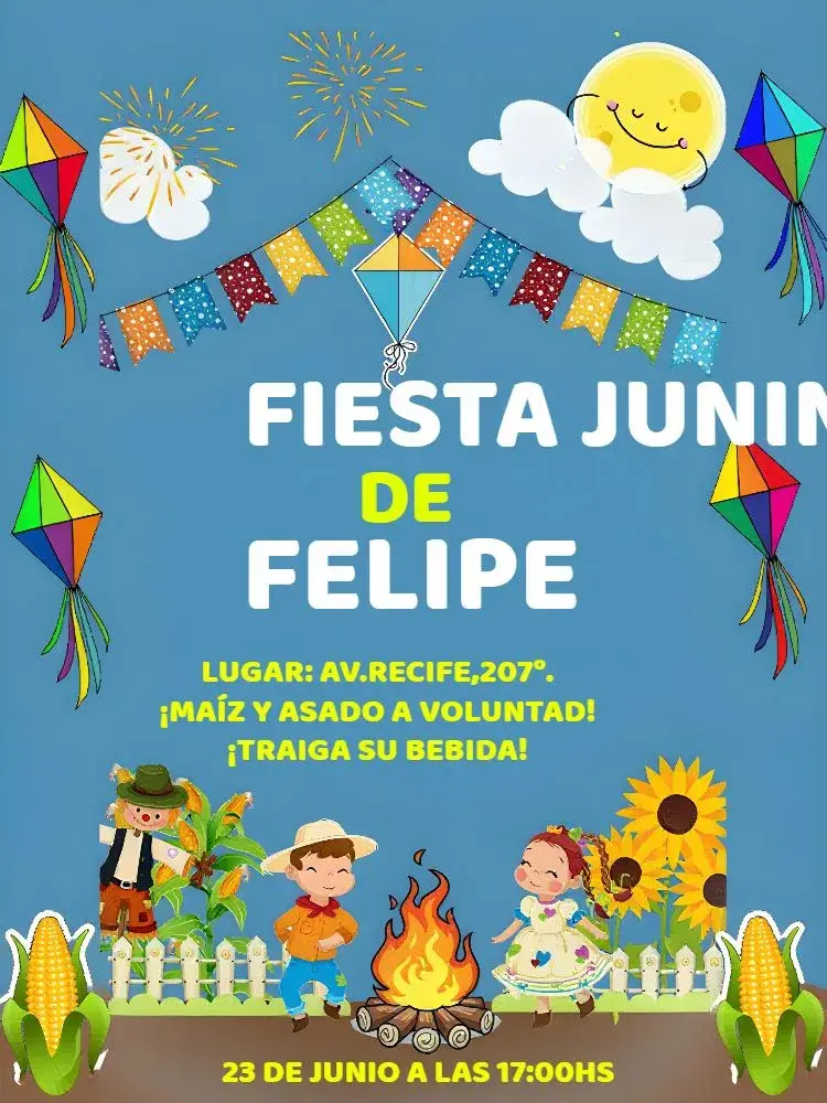 Invitación Arraiá São João Junina