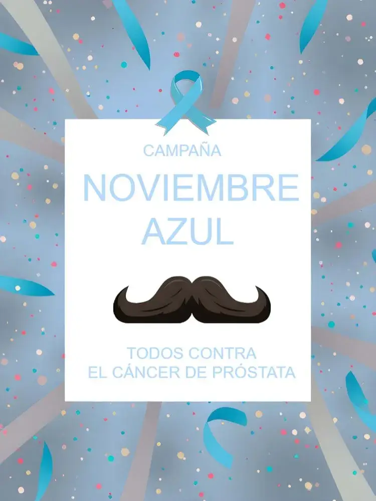 Invitación Para Hombres Noviembre Azul