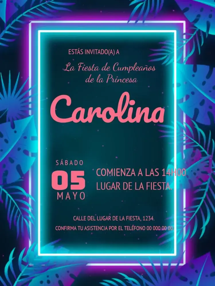 Invitación Fiesta de Follaje