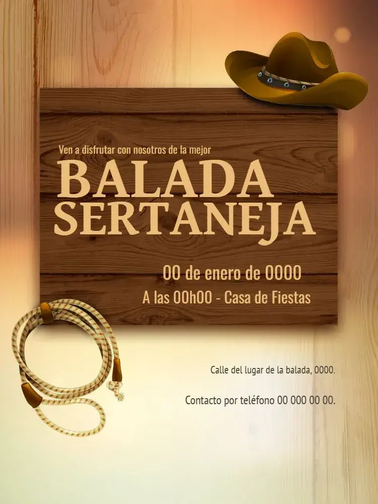 Invitación Fiesta Sertaneja