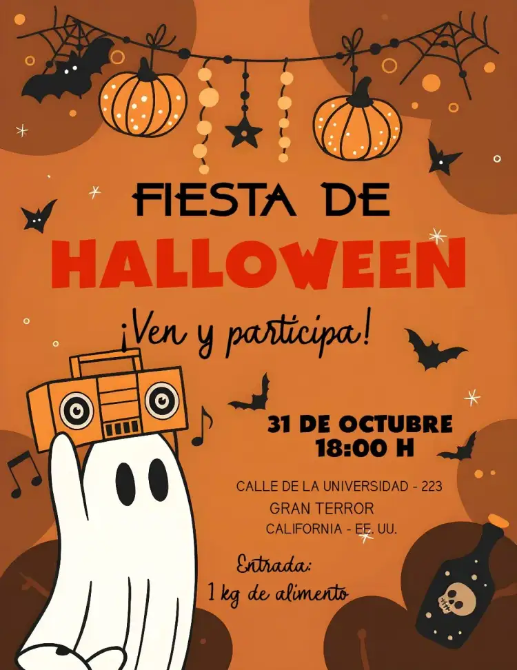 Invitación Fiesta De Halloween Brujas – tema Fechas Conmemorativas colores oscuros, elementos gráficos de Halloween, estilo divertido, ilustraciones de brujas, diseño encantador, atmósfera mágica