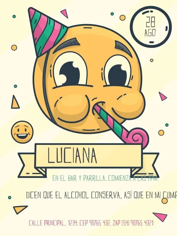 Invitación Encuentro Sonrisa Divertida
