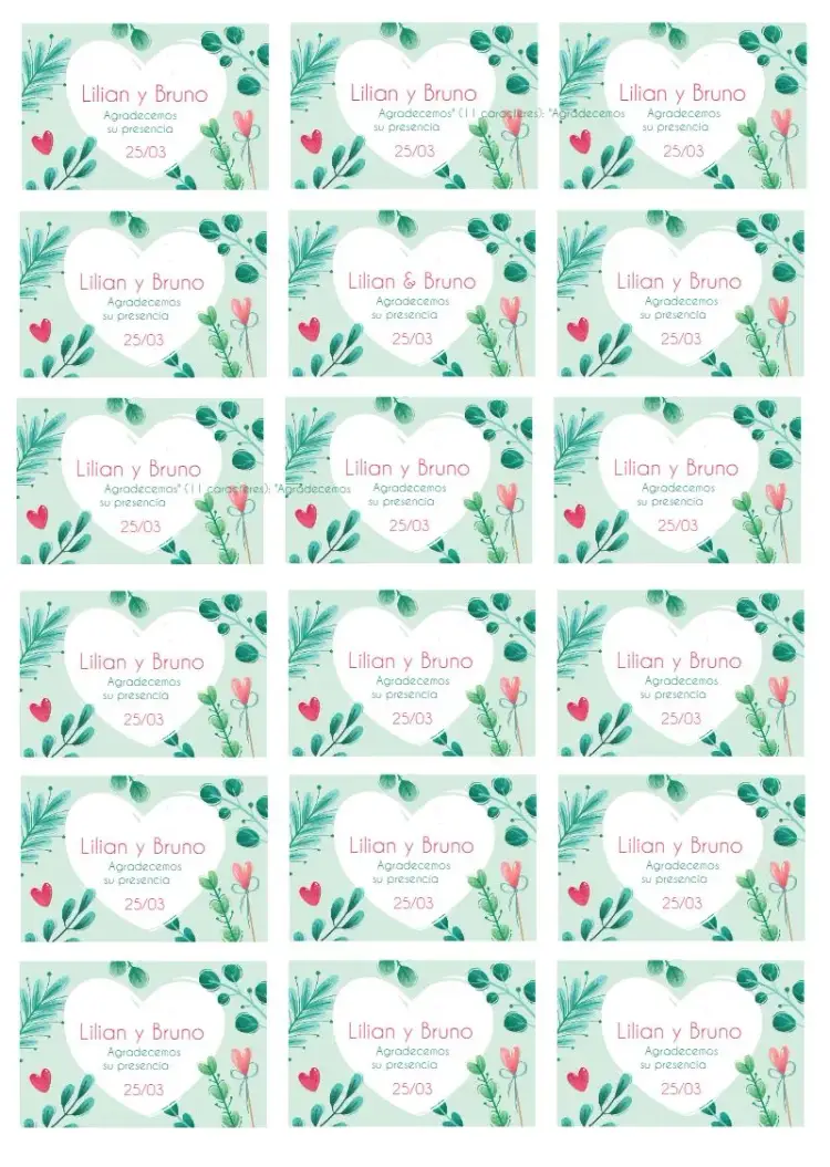 Invitación Etiqueta de Boda Floral Colorida
