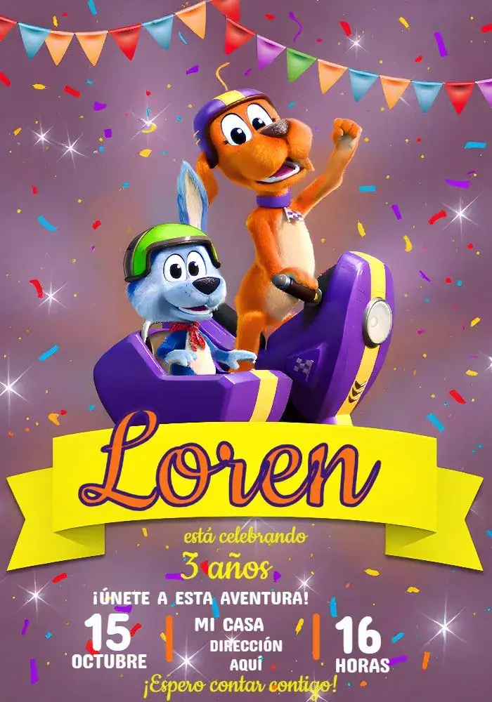 Invitación Vai Cachorro Vaicachoro