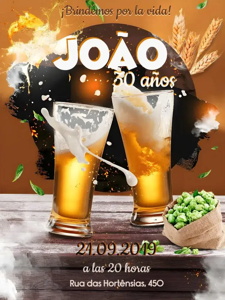 Invitación Bar Bebidas