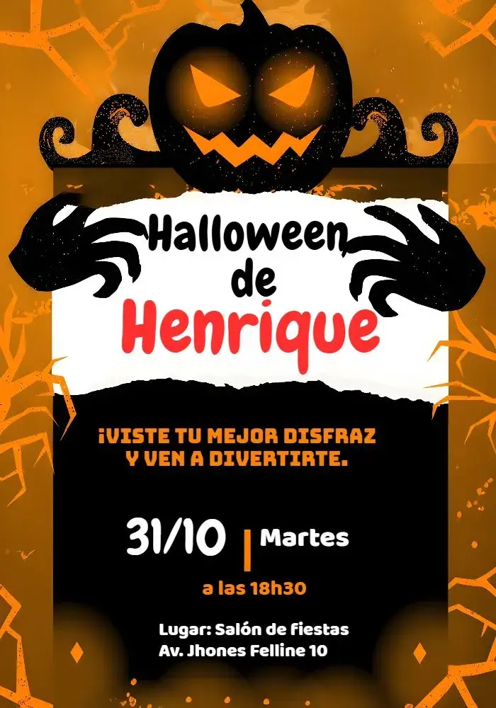 Invitación Fiesta de Halloween