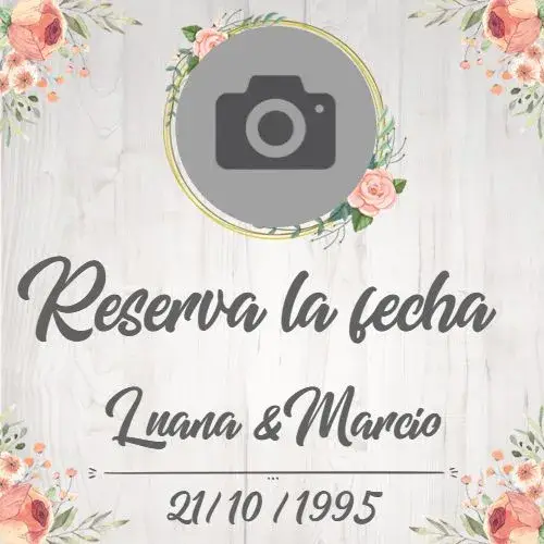 Invitación Save The Date Rústico Rosas Celebración