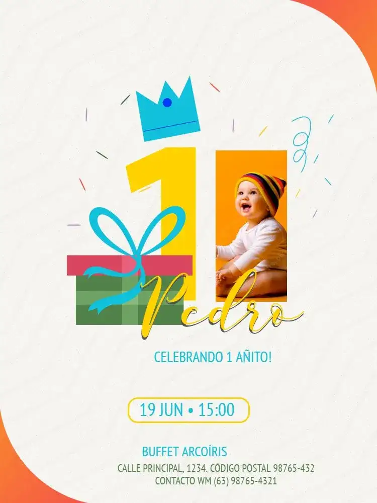 Primer Año Niño Moderno Foto