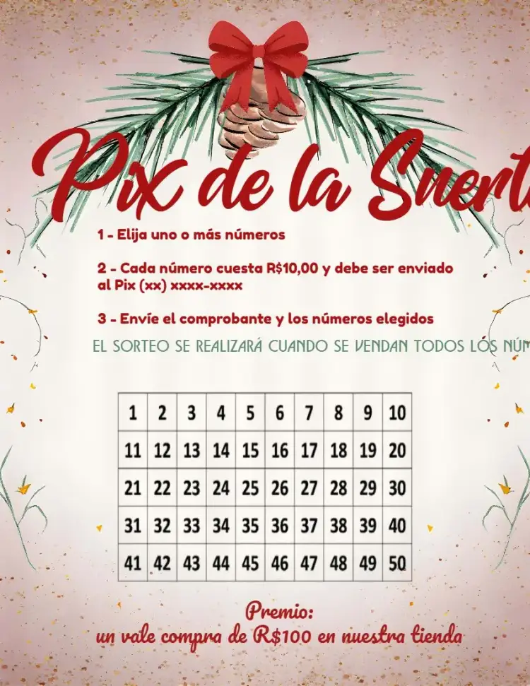 Invitación Pix De La Suerte De Navidad Verde – tema Cartones verde, rojo, dorado, multicolor, festivo, brillante