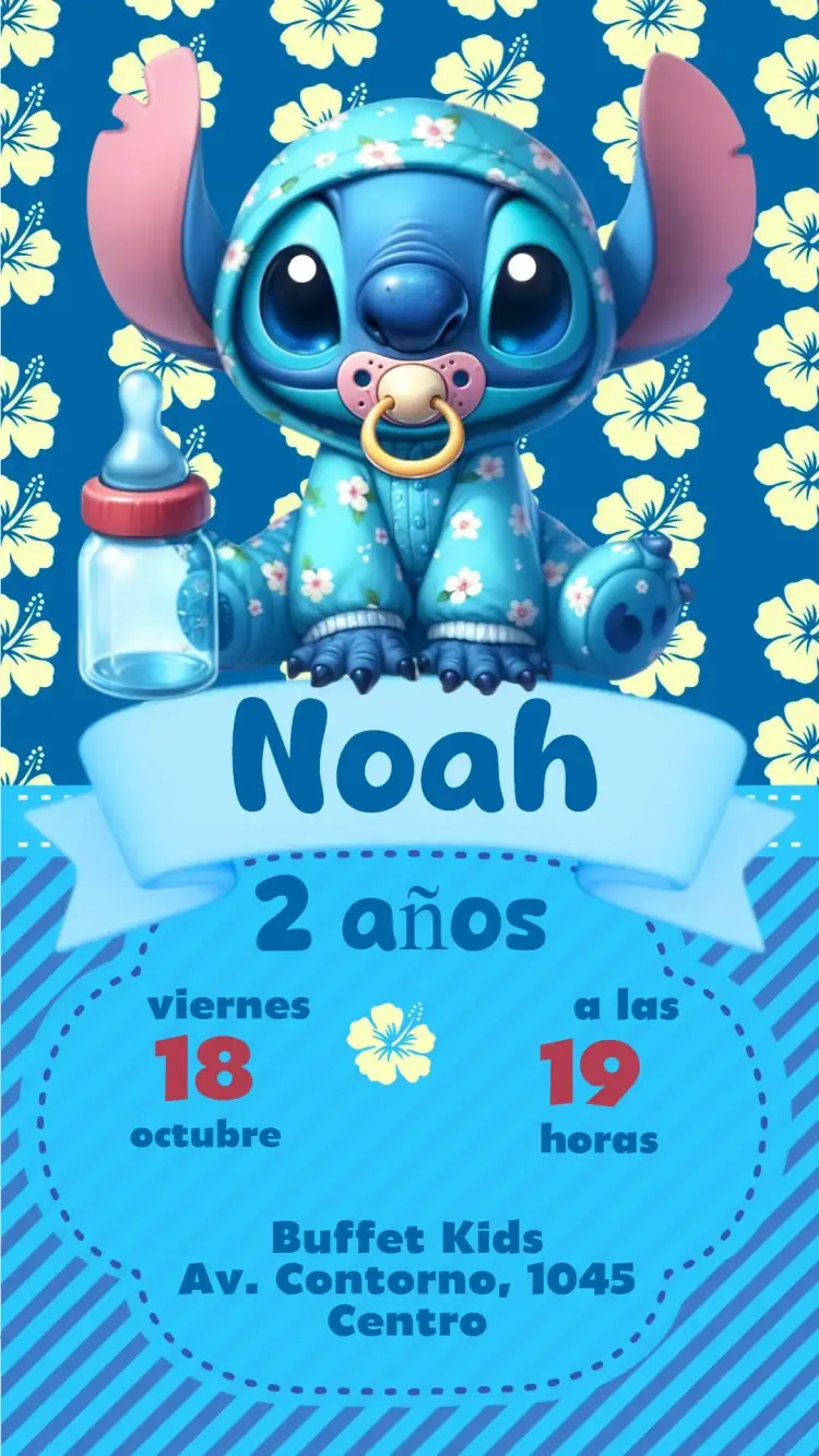 Invitación Stitch
