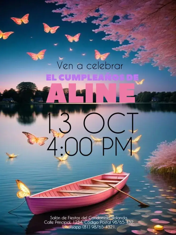 Invitación Barquito para Editar Foto