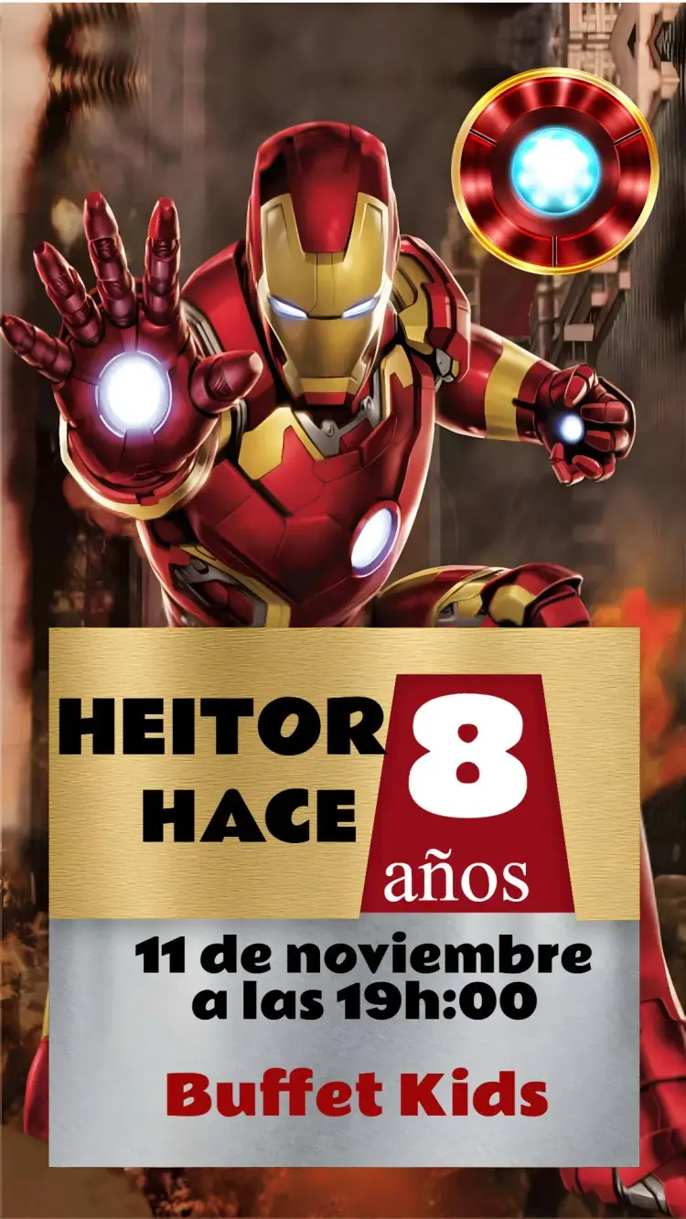 Invitación Iron Man