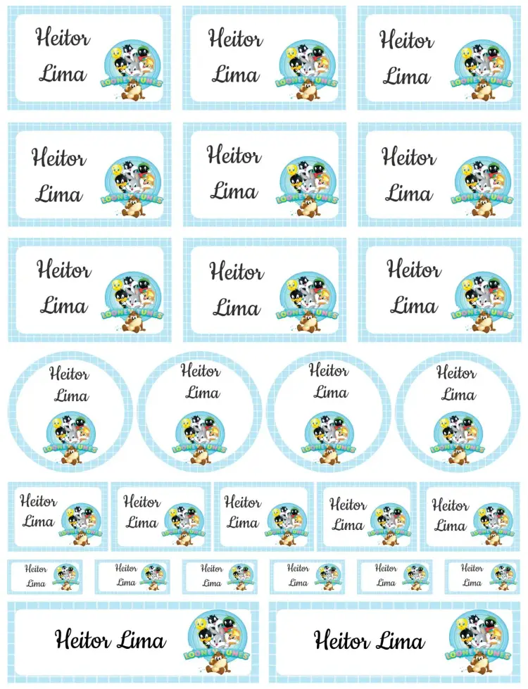 Invitación Looney Tunes editable y personalizable