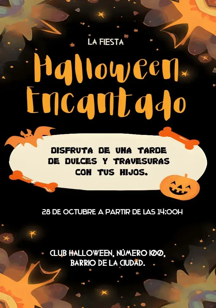 Invitación Halloween Brujas