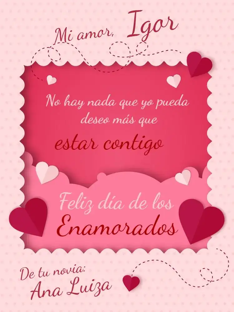 Tarjeta Día De Los Enamorados Lúdica