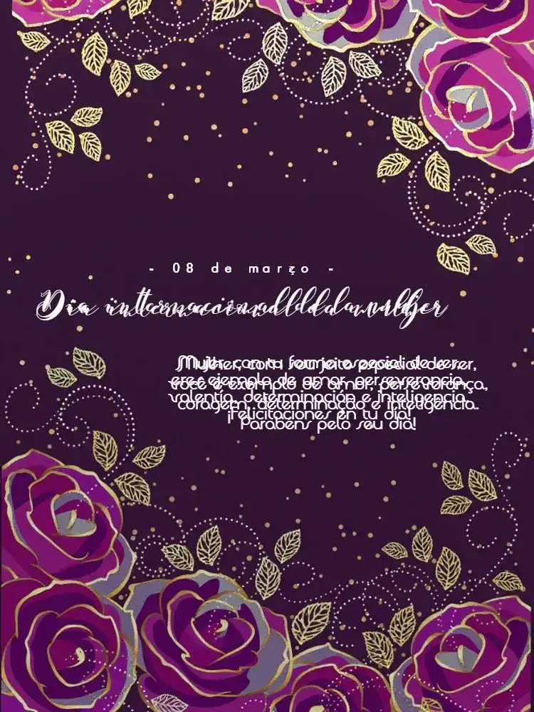 Publicación Día Internacional De La Mujer Felicitaciones