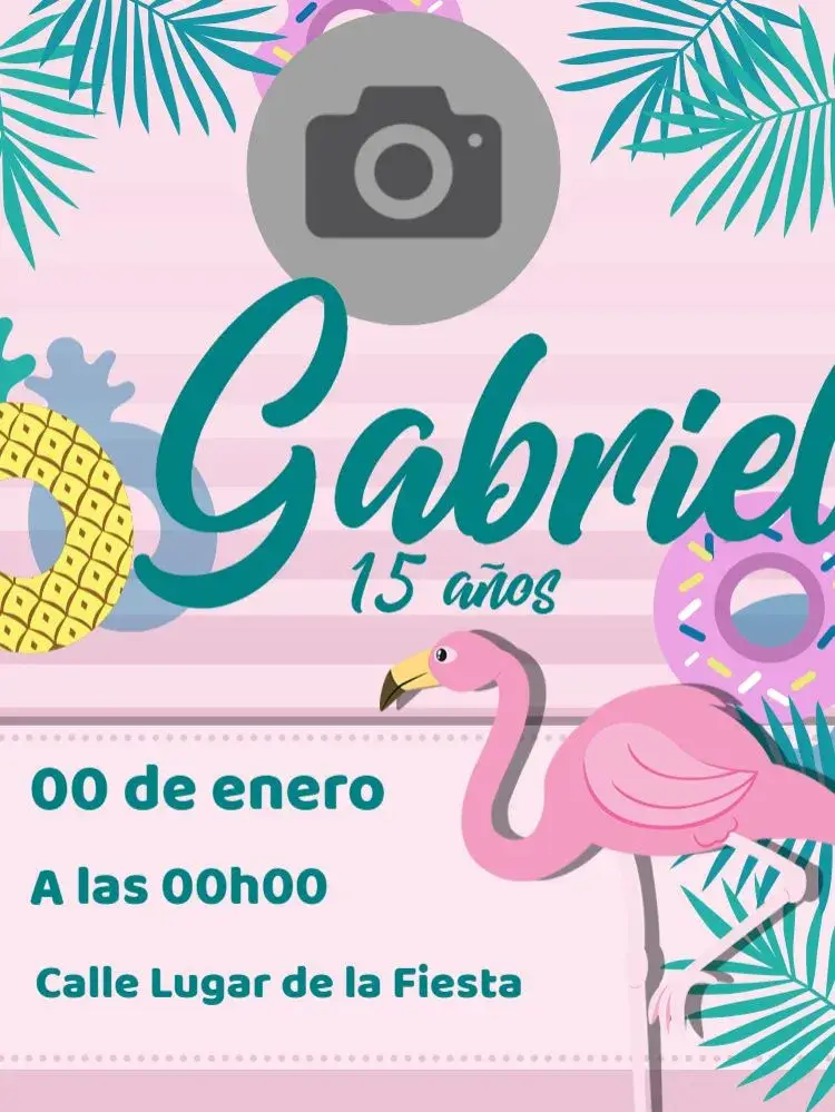 Invitación Flamenco Rosa