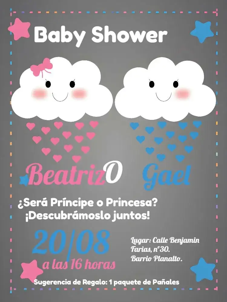 Revelación de Género Lluvia de Amor Rosa