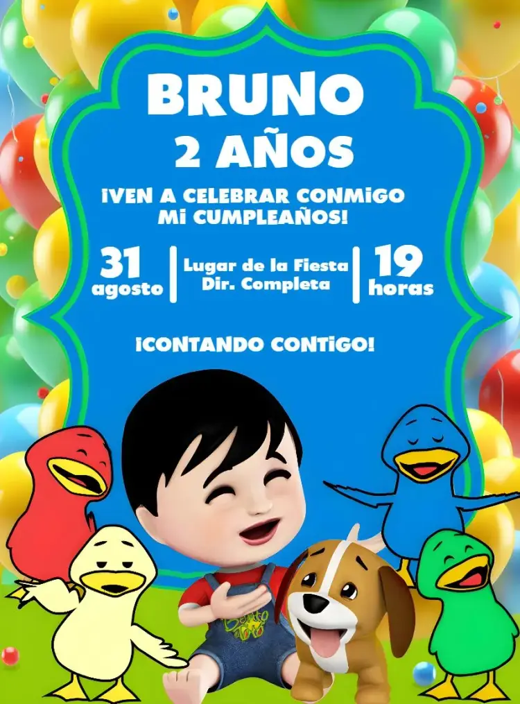 Invitación Bento Y Totó Respeto