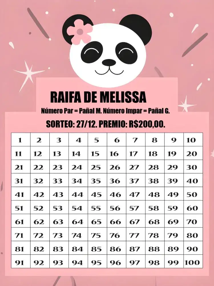 Invitación Té Rifa Panda Rosa Negro – tema Té Rifa panda, listrado, moderno, fofo, preto y rosa