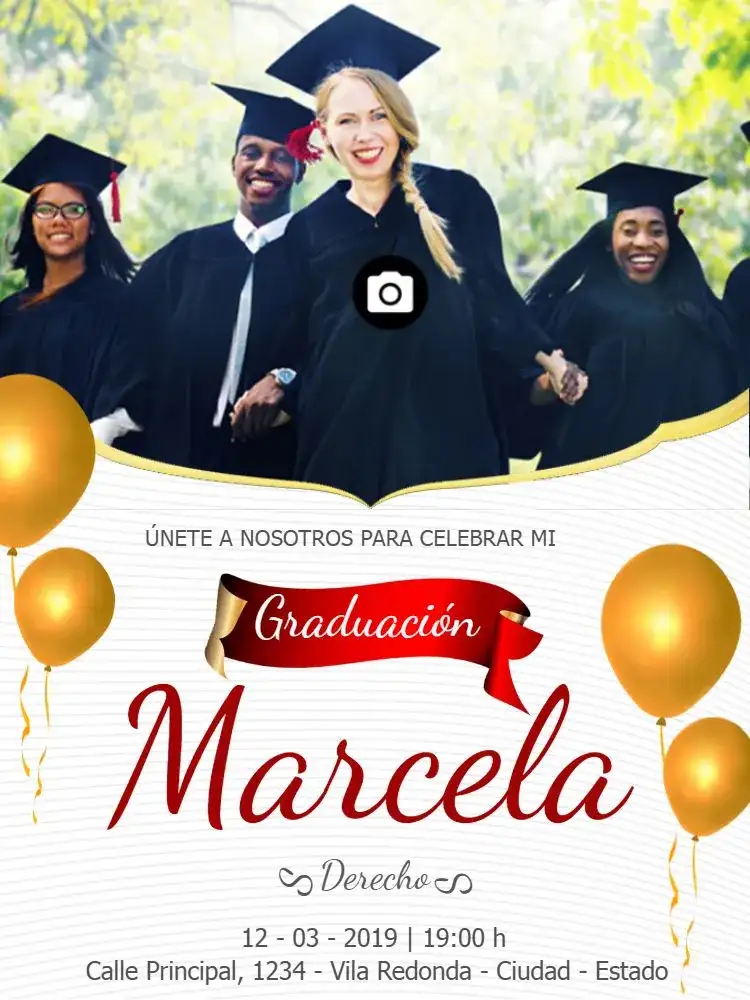 Graduación Con Foto de Graduación