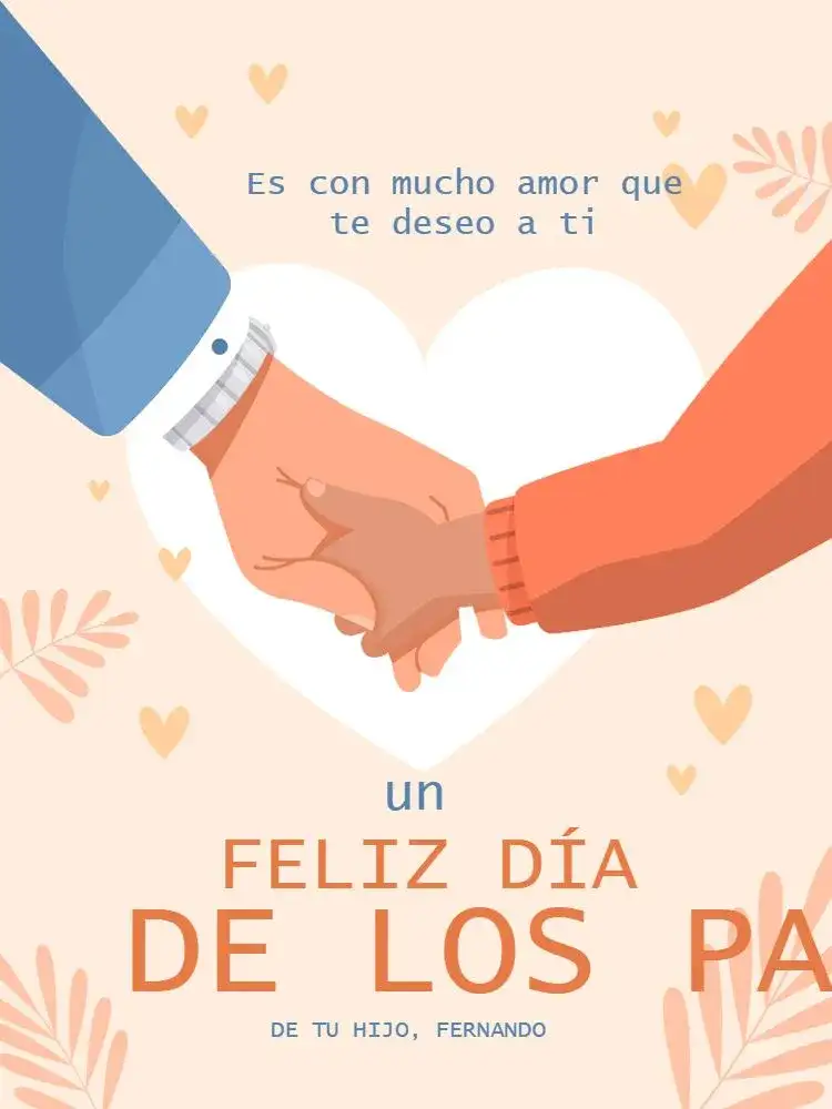 Tarjeta Día Del Padre Para Colorear Floral
