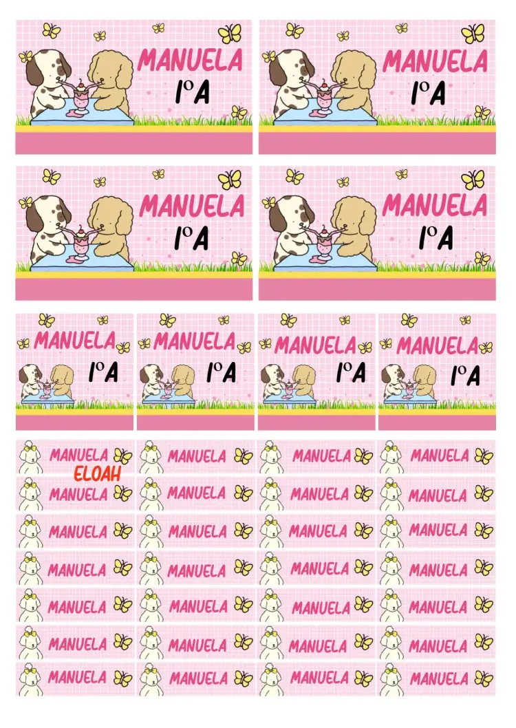 Invitación Etiqueta escolar Bobbie Goods