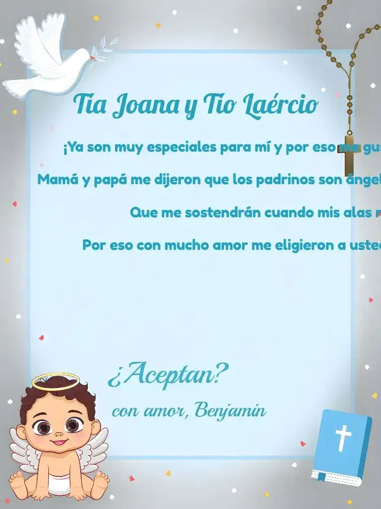 Padrinos De Bautismo Angelito Baby Ramos