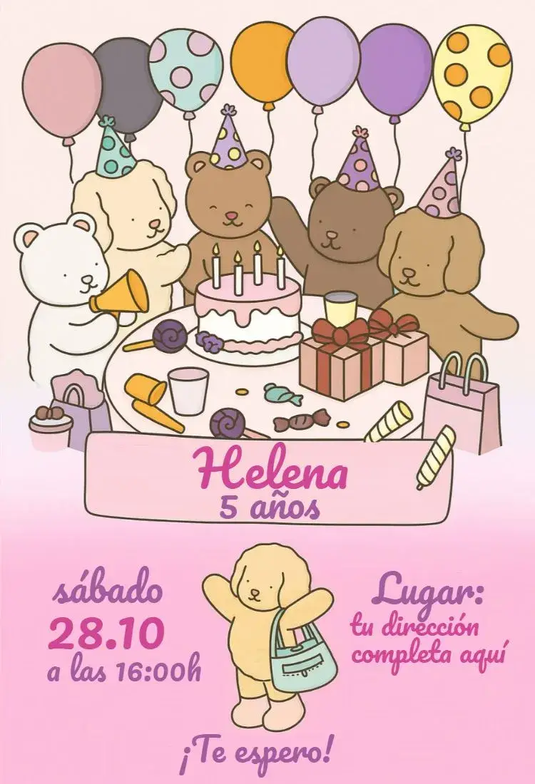 Invitación Bobbie goods 1