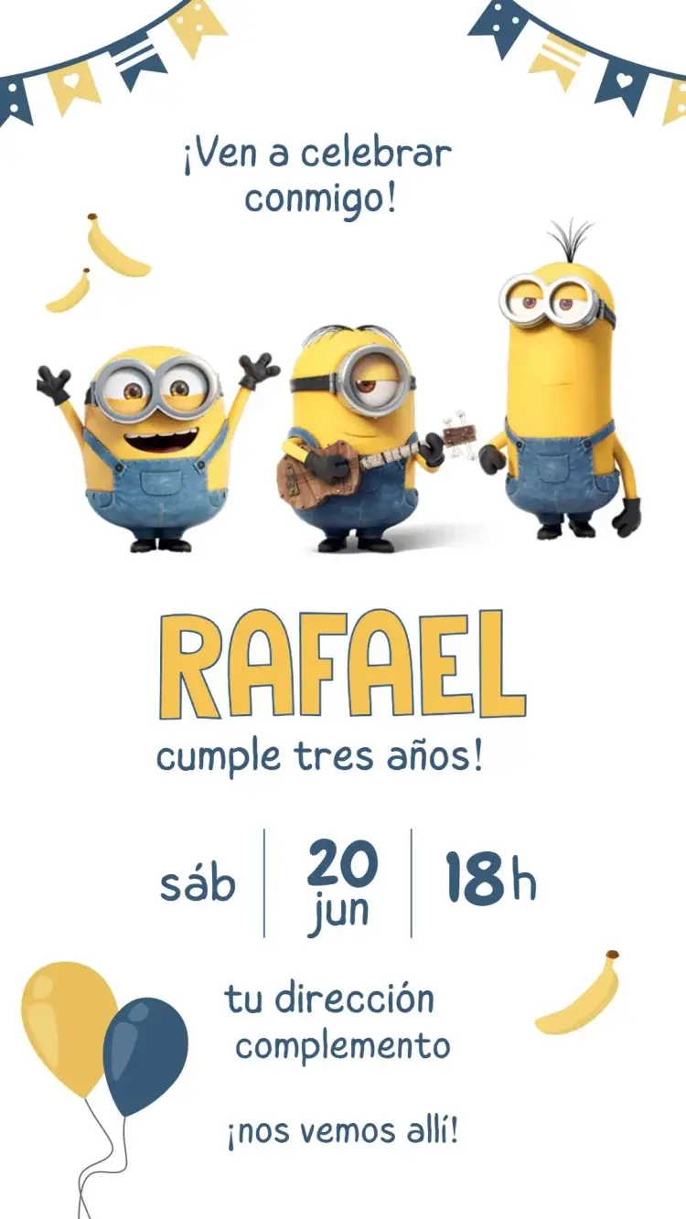 Invitación Minions
