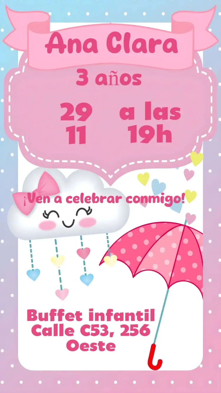 Invitación Lluvia de Amor