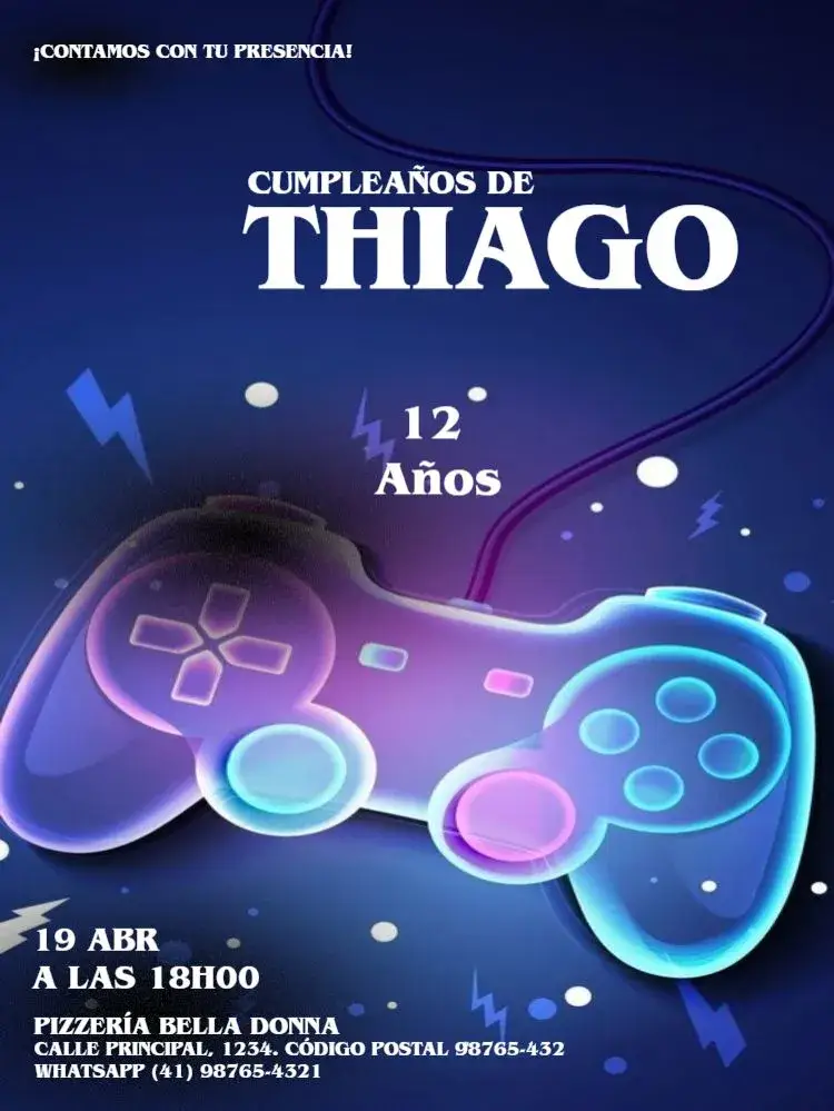 Invitación Play Juego