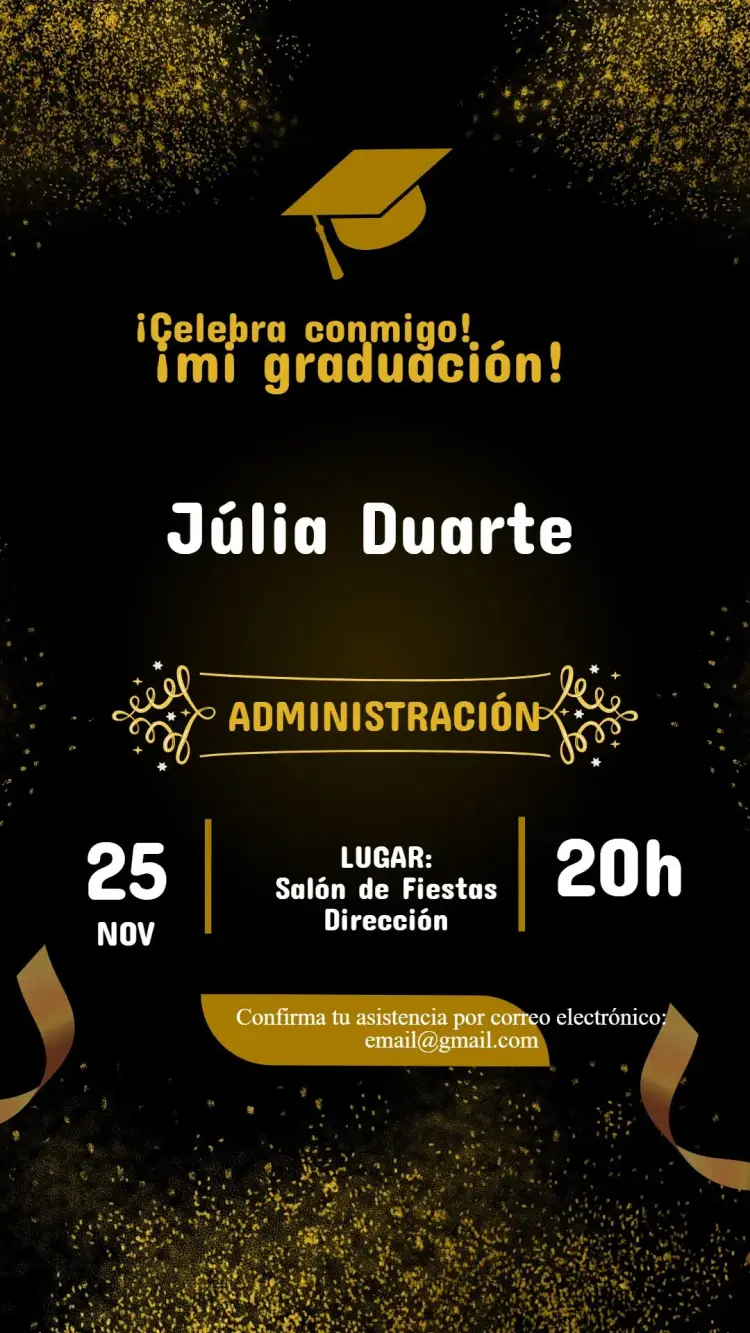 Invitación de Graduación