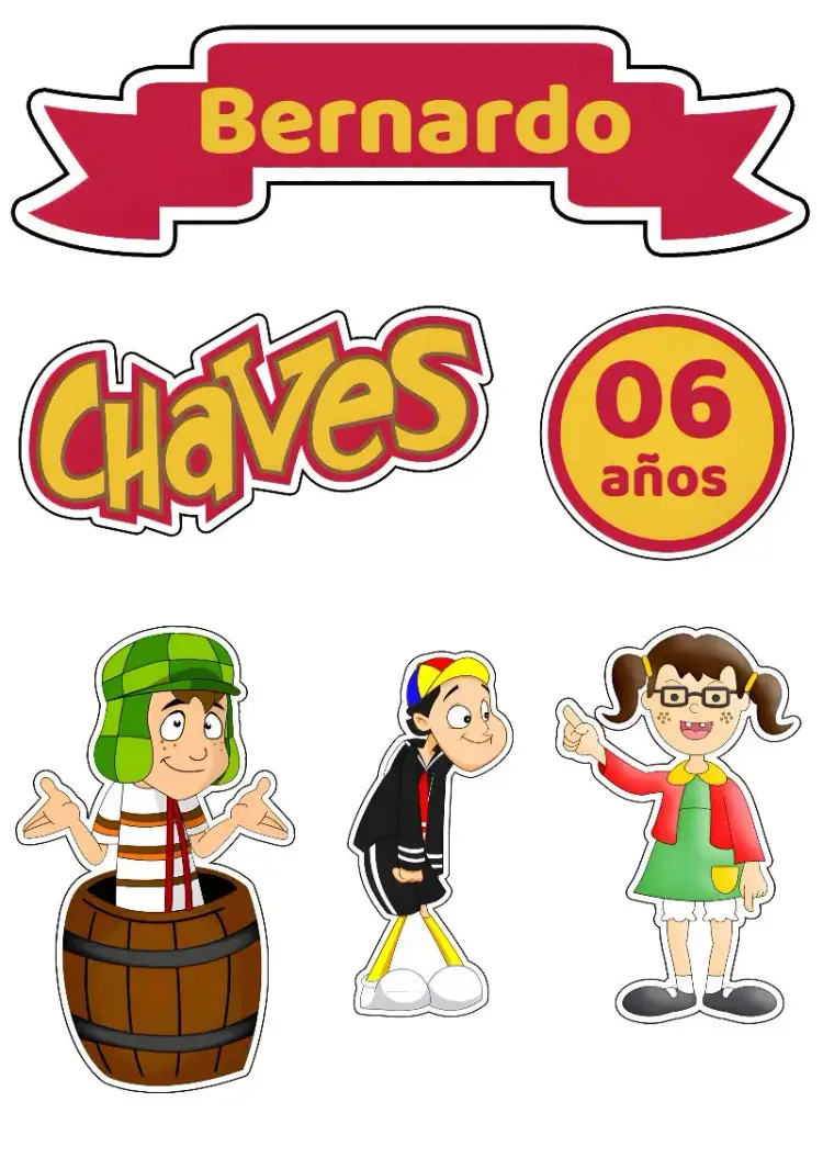 Invitación Topo De Pastel Chavo Verde