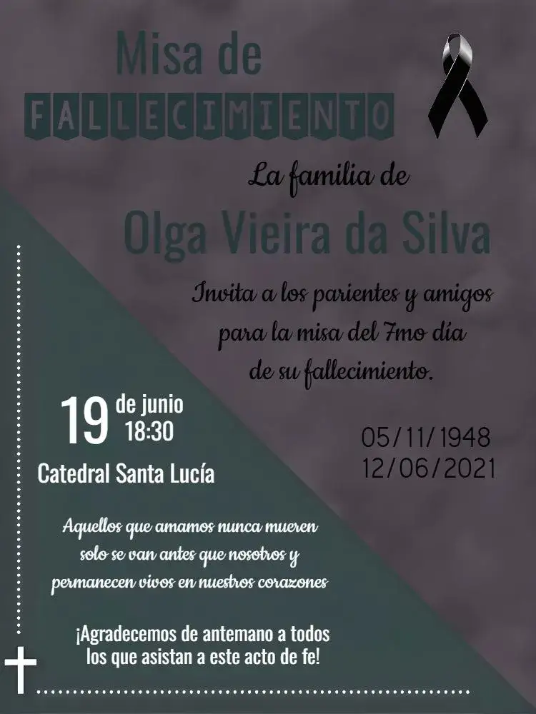 Invitación Para Misa De Fallecimiento Día de los Difuntos – tema Fechas Conmemorativas corazón roto, minimalista, elegante, sobrio, moderno