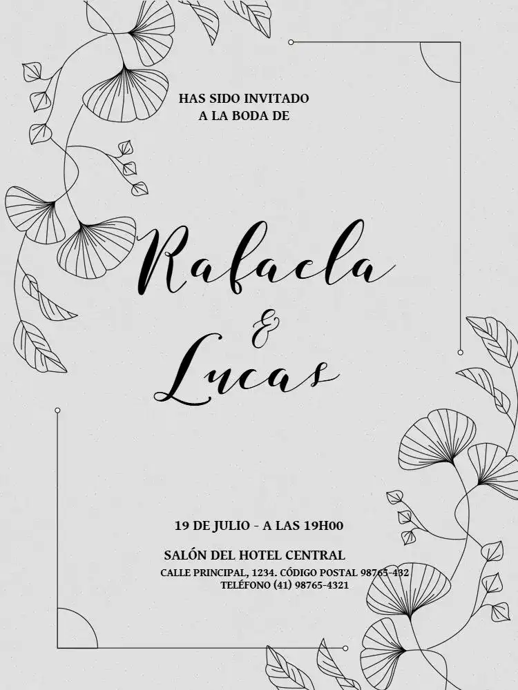 Boda Rústica Delicada Clara