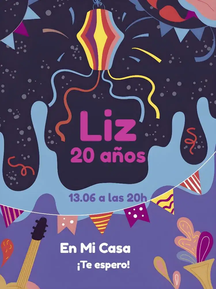 Invitación Fiesta Junina Arraiá Fogueira – tema Fechas Conmemorativas colores cálidos, estilo campestre, elementos gráficos juninos, diseño festivo, vintage, temática rural
