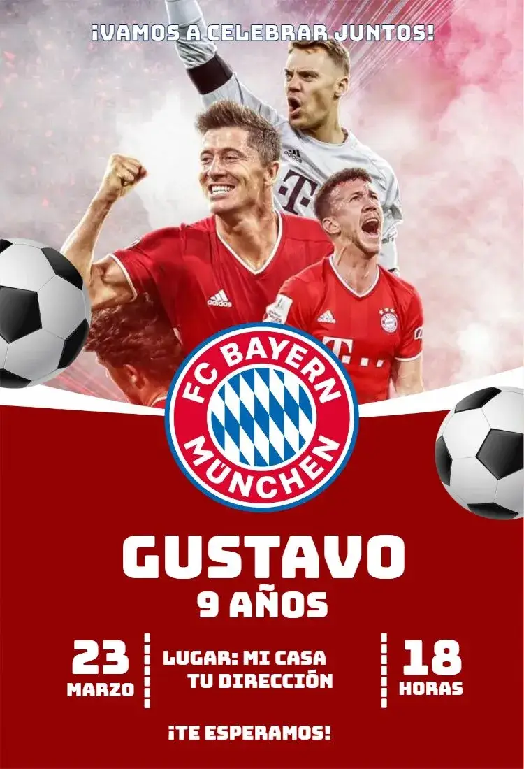 Invitación Bayern de Múnich 2