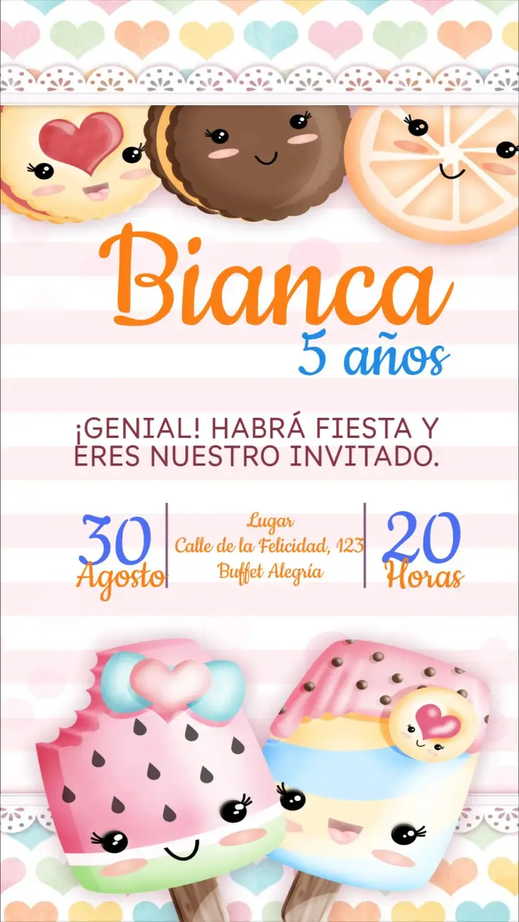 Invitación Candy