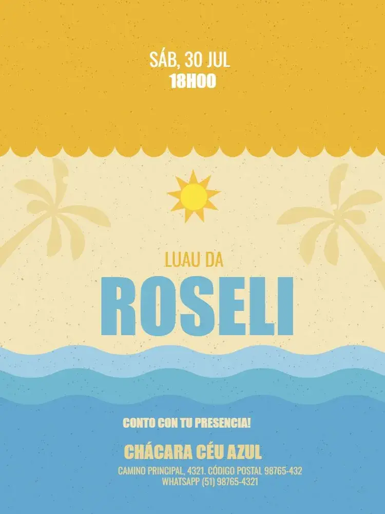 Invitación Playa Naranja