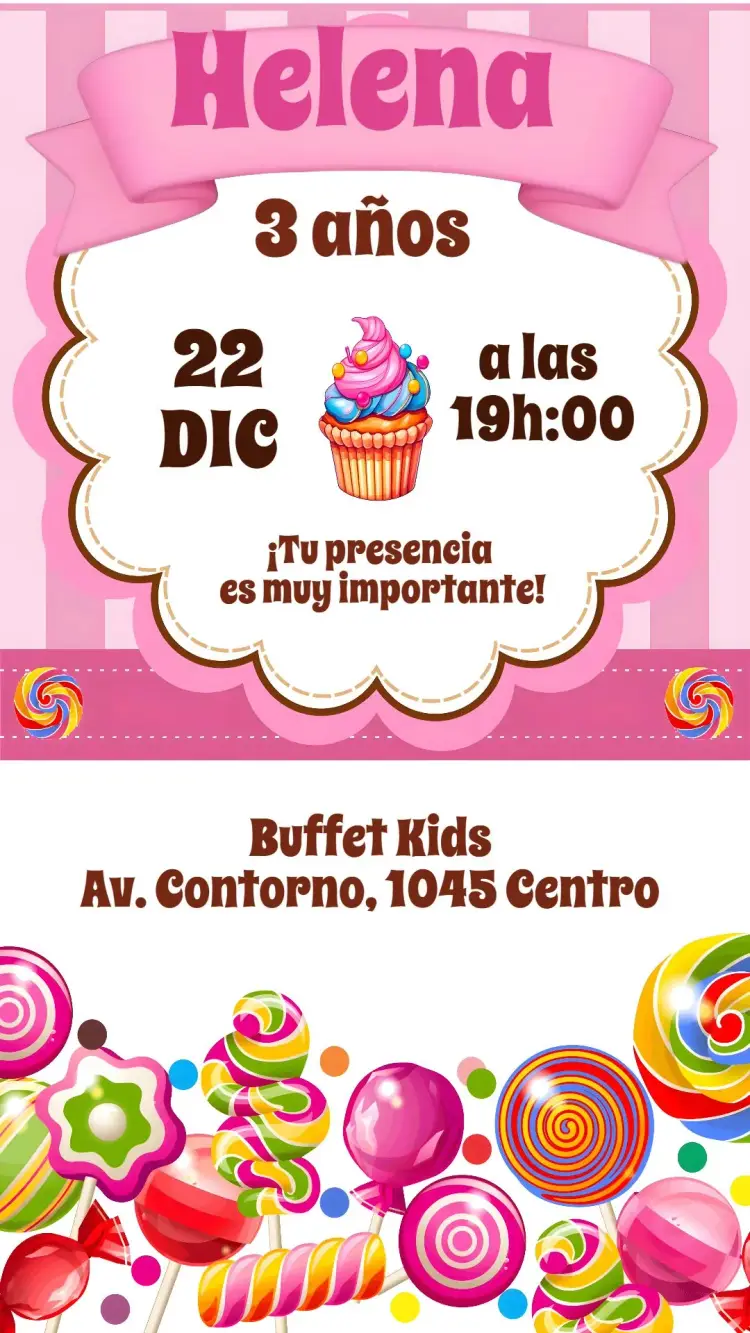 Invitación Dulces