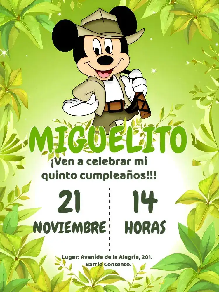 Mickey Mouse Safari Disney