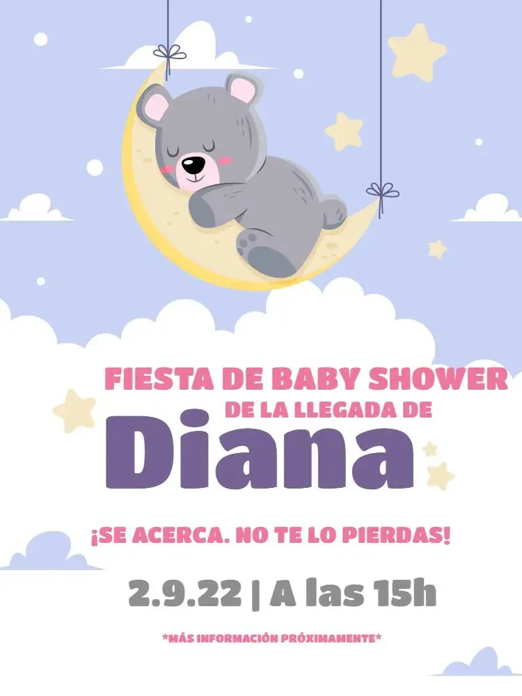 Invitación Tarjeta De Baby Shower Estrella