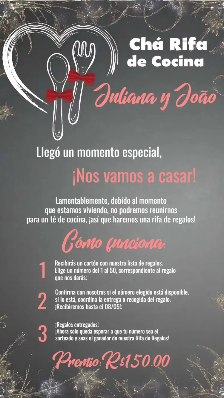 Invitación Lembrete De Té Rifa Cocina Pizarra Tiza Cartela – tema Despedida de Soltera pizarra, rústico, rojo y negro, moderno, acogedor, minimalista