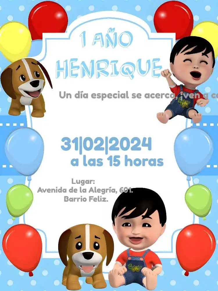 Bento Y Totó Globos