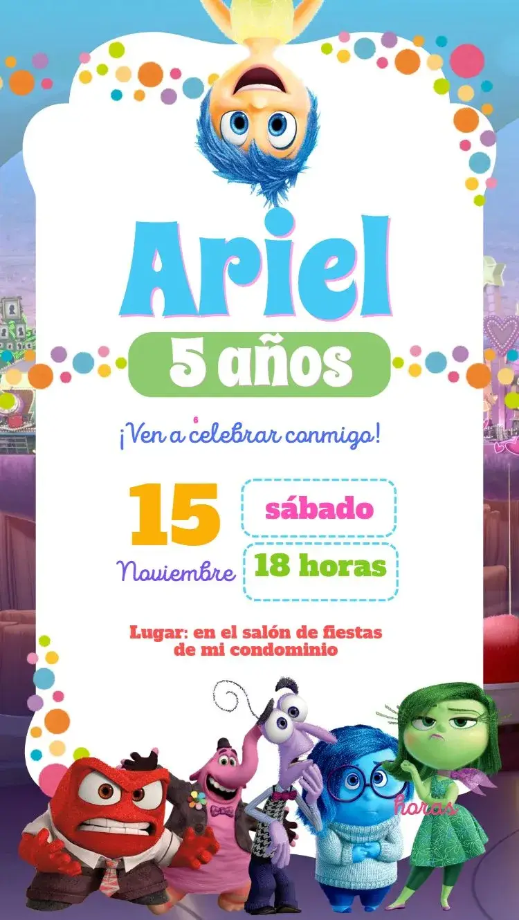 Invitación Divertidamente editable y personalizable