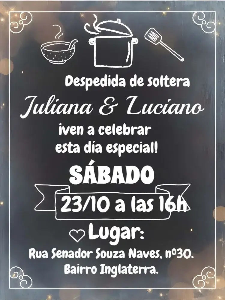 Invitación Despedida de Soltera Pizarra Blanca – tema Despedida de Soltera pizarra, moderno, elegante, limpio, minimalista