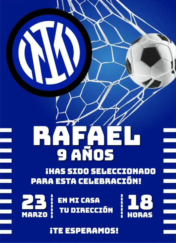 Invitación Inter de Milán 2