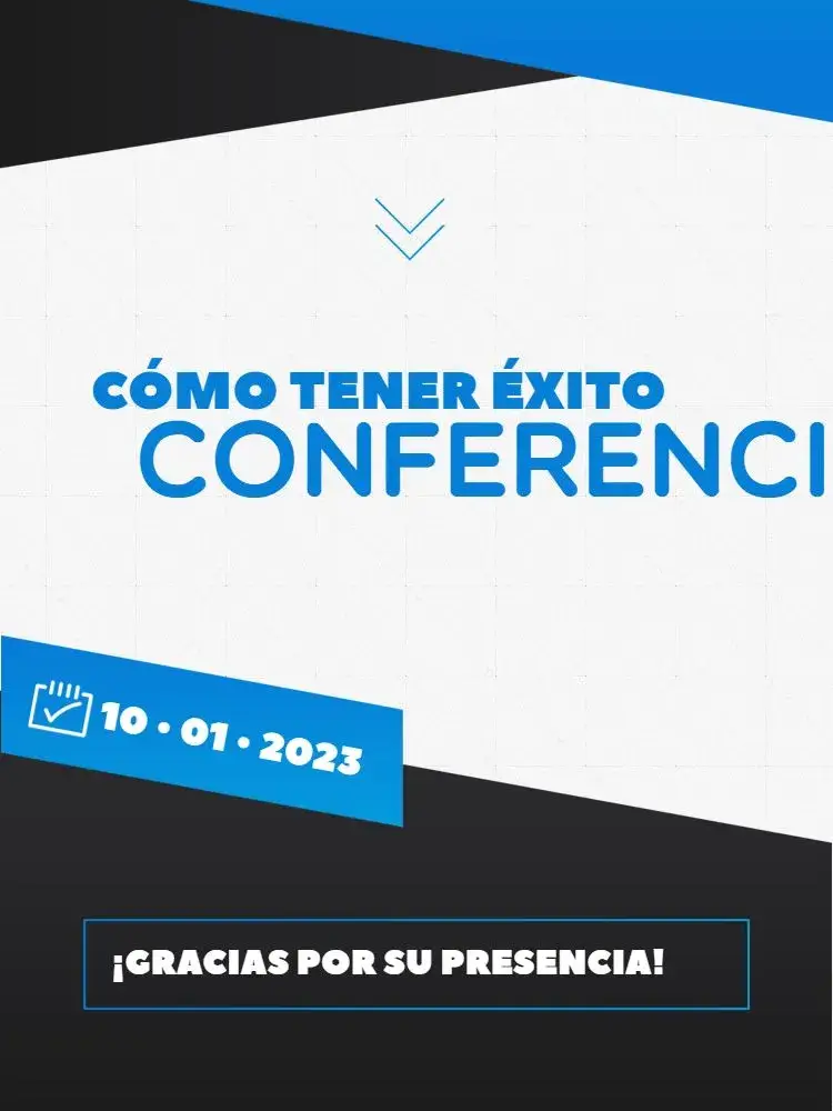 Invitación Tarjeta De Agradecimiento Por La Conferencia Minimalista Simple